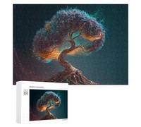 300 PCS Jigsaws Adults Puzzles Gifts Magical Cosmic Tree Jigsaw Puzzle Relax Games Staycation Kill Time Birthday Present, Gifts, 300 PCS