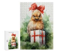 300 PCS Jigsaws Adults Puzzles Gifts Merry Tiny Chicken Xmas Jigsaw for Adults Relax Games Home Decoration Birthday Present, Gifts, 300 PCS