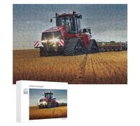 300 PCS Jigsaws Adults Puzzles Gifts Modern Agricultural Tractor in Action Jigsaw Puzzle Relax Games Staycation Kill Time Birthday Present, Gifts, 300 PCS