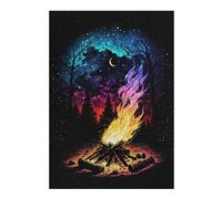 300 PCS Jigsaws Adults Puzzles Gifts Nice Galaxy Campfire Jigsaws for Adults Relaxing Games Analysis And Logic Educational Challenge 300 PCS