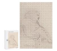 300 PCS Jigsaws Adults Puzzles Gifts Pencil Sketch of A Man Jigsaw for Adults Relax Games Home Decoration Birthday Present, Gifts, 300 PCS