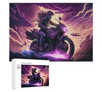 300 PCS Jigsaws Adults Puzzles Gifts Thundering Motorcycle Ride -2 Puzzle for Adults Family Games Presents for Women Birthday Present, Gifts, 300 PCS