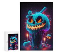 300 PCS Jigsaws Adults Puzzles Gifts White Slime Pumpkin Puzzle for Adults Family Games Presents for Women Birthday Present, Gifts, 300 PCS