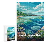 300 PCS Jigsaws Adults Puzzles Great Barrier Reef, Australia Jigsaws for Adults Toy Wall Decor Home Decoration for Is Ideal As A Gift 300 PCS