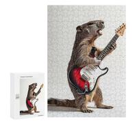 300 PCS Jigsaws Adults Puzzles Groundhog Guitar Jigsaws for Adults Hands-on Game Wall Decoration Birthday And Unique Gifts 300 PCS
