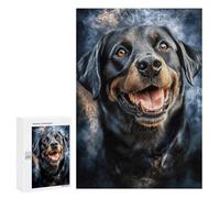 300 PCS Jigsaws Adults Puzzles Happy Labrador Portrait Adult Puzzles Relaxing Games Precision Cutting Unique Gifts for Birthday And Christmas 300 PCS