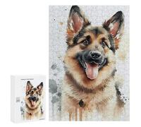 300 PCS Jigsaws Adults Puzzles Husky Watercolor Jigsaws for Adults Hands-on Game Wall Decoration Birthday And Unique Gifts 300 PCS