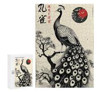 300 PCS Jigsaws Adults Puzzles Japanese Beautiful Peacock Jigsaw for Adults Relax Games Birthday Present Birthday And Unique Gifts 300 PCS