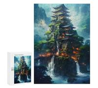 300 PCS Jigsaws Adults Puzzles Japanese Fantasy Village Jigsaw for Adults Toy Wall Decor Perfect Decoration for Is Ideal As A Gift 300 PCS