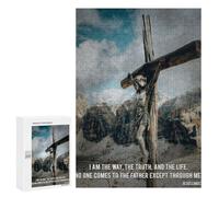 300 PCS Jigsaws Adults Puzzles Jesus Poster Quotes 4 Jigsaw for Adults Relax Games Birthday Present Birthday And Unique Gifts 300 PCS