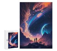 300 PCS Jigsaws Adults Puzzles Journey To The Stars Jigsaw for Adults Hands-on Game Precision Cutting Parent-child Interaction 300 PCS