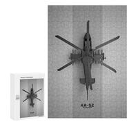 300 PCS Jigsaws Adults Puzzles Kamov Ka52 Alligator Jigsaw for Adults Hands-on Game Precision Cutting Parent-child Interaction 300 PCS