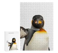300 PCS Jigsaws Adults Puzzles King Penguin Selfie Jigsaw for Adults Hands-on Game Precision Cutting Parent-child Interaction 300 PCS