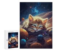 300 PCS Jigsaws Adults Puzzles Kitten Sleeping Heavily Jigsaws for Adults Toy Wall Decor Home Decoration for Is Ideal As A Gift 300 PCS