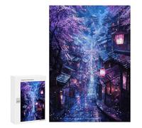 300 PCS Jigsaws Adults Puzzles Moonlit Sakura Passage Jigsaws for Adults Toy Wall Decor Home Decoration for Is Ideal As A Gift 300 PCS