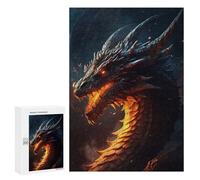 300 PCS Jigsaws Adults Puzzles Old Fire Dragon Jigsaw for Adults Relax Games Birthday Present Birthday And Unique Gifts 300 PCS