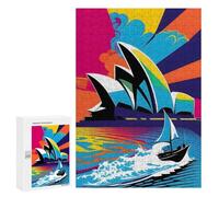 300 PCS Jigsaws Adults Puzzles Opera Sydney Colors PopArt Jigsaws for Adults Toy Wall Decor Home Decoration for Is Ideal As A Gift 300 PCS