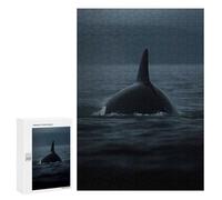 300 PCS Jigsaws Adults Puzzles Orca Whale Rising Above Jigsaws for Adults Toy Wall Decor Home Decoration for Is Ideal As A Gift 300 PCS