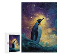 300 PCS Jigsaws Adults Puzzles Penguin Starry Night Jigsaws for Adults Toy Wall Decor Home Decoration for Is Ideal As A Gift 300 PCS