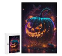 300 PCS Jigsaws Adults Puzzles Pumpkin Candles Jigsaw for Adults Relax Games Birthday Present Birthday And Unique Gifts 300 PCS