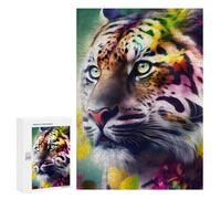 300 PCS Jigsaws Adults Puzzles Rainbow Tiger Wildlife Jigsaw Puzzle Family Game Analysis And Logic Parent-child Interaction 300 PCS