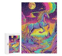 300 PCS Jigsaws Adults Puzzles Rainbow Unicorn Cosmic Adult Puzzles Relaxing Games Precision Cutting Unique Gifts for Birthday And Christmas 300 PCS