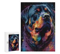 300 PCS Jigsaws Adults Puzzles Rottweiler Style 3 Jigsaws for Adults Toy Wall Decor Home Decoration for Is Ideal As A Gift 300 PCS