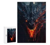 300 PCS Jigsaws Adults Puzzles Scary Dragon Jigsaw Puzzle Family Game Analysis And Logic Parent-child Interaction 300 PCS