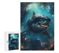 300 PCS Jigsaws Adults Puzzles Shar Evil Horror Scary Sea Adult Puzzles Relaxing Games Precision Cutting Unique Gifts for Birthday And Christmas 300 PCS