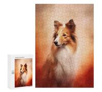 300 PCS Jigsaws Adults Puzzles Shetland Sheepdog Animal Jigsaws for Adults Toy Wall Decor Home Decoration for Is Ideal As A Gift 300 PCS