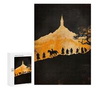 300 PCS Jigsaws Adults Puzzles Silhouette of Fellowship Journey to Tower Jigsaws for Adults Toy Wall Decor Home Decoration for Is Ideal As A Gift 300 PCS