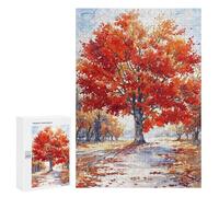 300 PCS Jigsaws Adults Puzzles Solitary Red Giant Adult Puzzles Relaxing Games Precision Cutting Unique Gifts for Birthday And Christmas 300 PCS