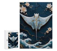 300 PCS Jigsaws Adults Puzzles Stingray Kintsugi Art Jigsaw for Adults Hands-on Game Precision Cutting Parent-child Interaction 300 PCS