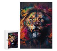 300 PCS Jigsaws Adults Puzzles The Pride Lion II Jigsaw for Adults Hands-on Game Precision Cutting Parent-child Interaction 300 PCS