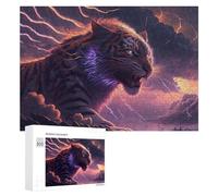 300 PCS Jigsaws Adults Puzzles Thundering Tiger Storm -1 Jigsaws for Adults Hands-on Game Wall Decoration Birthday And Unique Gifts 300 PCS