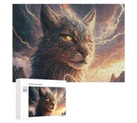 300 PCS Jigsaws Adults Puzzles Thundering Wildcat Majesty -2 Jigsaws for Adults Hands-on Game Wall Decoration Birthday And Unique Gifts 300 PCS
