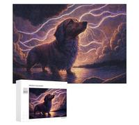 300 PCS Jigsaws Adults Puzzles Thunderstorm Dog Majesty -2 Jigsaws for Adults Relaxing Games Difficult Challenge Difficult And Challenge 300 PCS