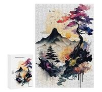 300 PCS Jigsaws Adults Puzzles Watercolors Japanese 7 Jigsaw for Adults Toy Wall Decor Perfect Decoration for Is Ideal As A Gift 300 PCS
