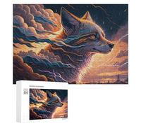 300 PCS Jigsaws Adults Puzzles Wild Wolf Spirit Art Jigsaws for Adults Hands-on Game Wall Decoration Birthday And Unique Gifts 300 PCS