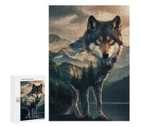 300 PCS Jigsaws Adults Puzzles Wolf Forest Husky Dog Jigsaws for Adults Relaxing Games Difficult Challenge Difficult And Challenge 300 PCS