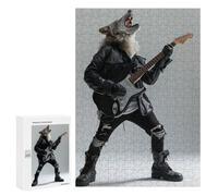 300 PCS Jigsaws Adults Puzzles Wolf Guitar Jigsaws for Adults Hands-on Game Wall Decoration Birthday And Unique Gifts 300 PCS
