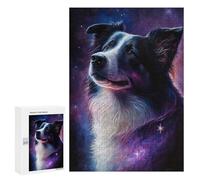 300 PCS Jigsaws Cosmic Canine Portrait-7 Jigsaws for Adults Puzzle Hand Speed Race Help The Brain Exercise Beautiful Design Game 300 PCS