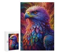 300 PCS Jigsaws for Adults Colorful Eagle Fantasy Artwork Jigsaw for Teenagers Improve Memory Every Piece Is Unique - Toys Educational Games 300 PCS