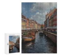 300 PCS Jigsaws for Adults Copenhagen Charm Denmark Puzzles for Adults Toy Wall Decor Improve Memory Gifts for Friends And Family 300 PCS