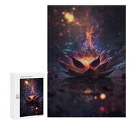 300 PCS Jigsaws for Adults Cosmic Bloom Black Lotus Puzzles for Adults Toy Wall Decor Improve Memory Gifts for Friends And Family 300 PCS