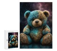 300 PCS Jigsaws for Adults Cosmic Teddy Bear Plush Toy Adult Jigsaw Puzzles Stress Reliever Difficult And Challenge Family Fun & Game Night 300 PCS