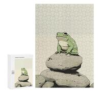 300 PCS Jigsaws for Adults Glum Frog Japanese Art Puzzles for Adults Toy Wall Decor Improve Memory Gifts for Friends And Family 300 PCS