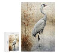 300 PCS Jigsaws for Adults Graceful Crane Watercolor Puzzles for Adults Toy Wall Decor Improve Memory Gifts for Friends And Family 300 PCS