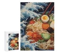 300 PCS Jigsaws for Adults Japanese Anime Ramen Puzzles for Adults Toy Wall Decor Improve Memory Gifts for Friends And Family 300 PCS