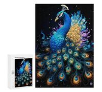 300 PCS Jigsaws for Adults Magical Peacock Artwork Adult Jigsaw Puzzles Stress Reliever Difficult And Challenge Family Fun & Game Night 300 PCS